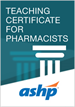 Teaching Certificate for Pharmacists