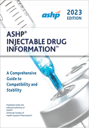 ASHP Injectable Drug Information 2023 Cover Art